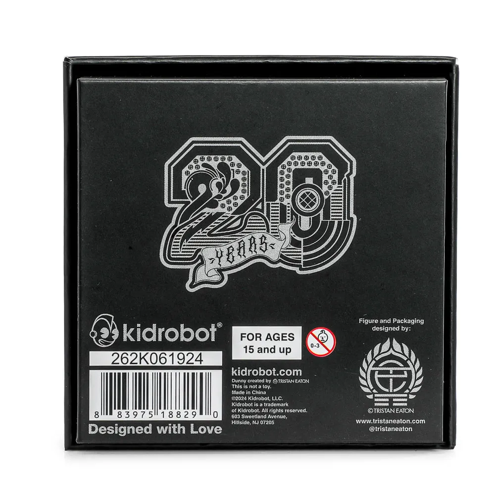 20th Anniversary Solid Metal Dunny Keychain - “Silverchrome” by Tristan Eaton (Limited Edition of 200)