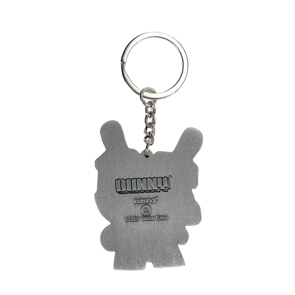 20th Anniversary Solid Metal Dunny Keychain - “Silverchrome” by Tristan Eaton (Limited Edition of 200)