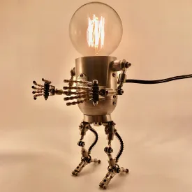 250Pcs  Metal Future Robot Bulb Lamp Handyman Mr Gort Model Building Kits with Light