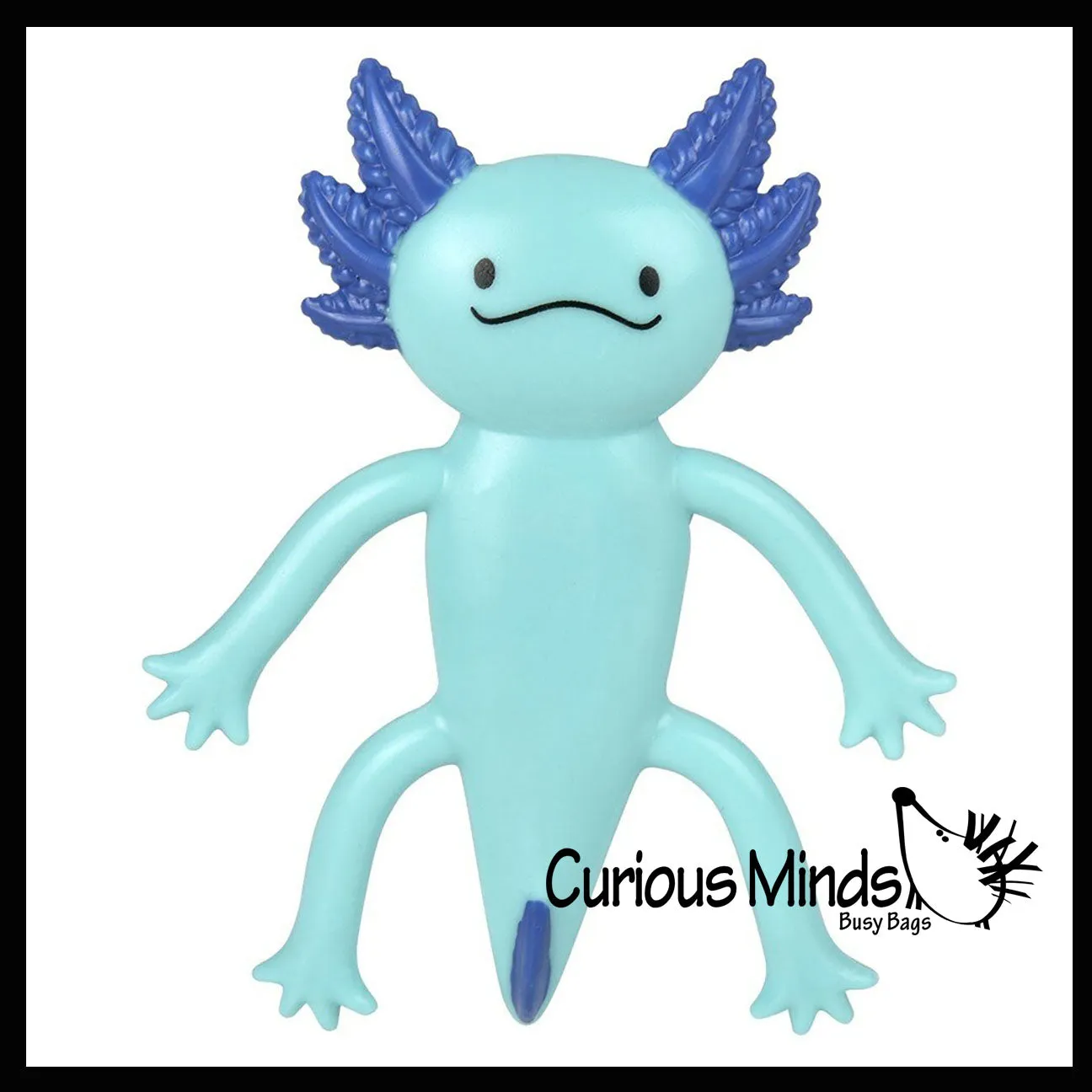 Axolotl Bendable Fidget Toys - Cute Mini Animal Figurines - Party Favors, Prizes