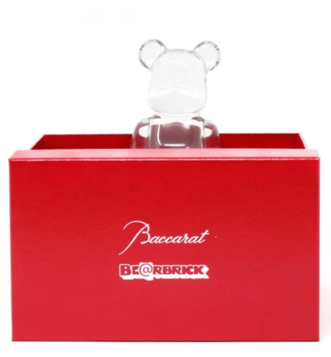 Baccarat Clear 200% Be@rbrick Crystal Glass Art Toy by Medicom