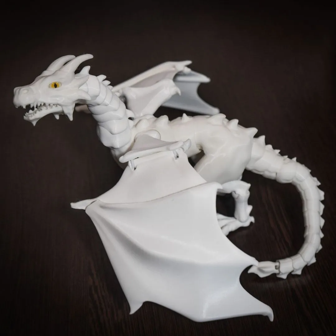 BJD Articulated Dragon Toy - Customizable, Ball Jointed Dragon, 45 Joints