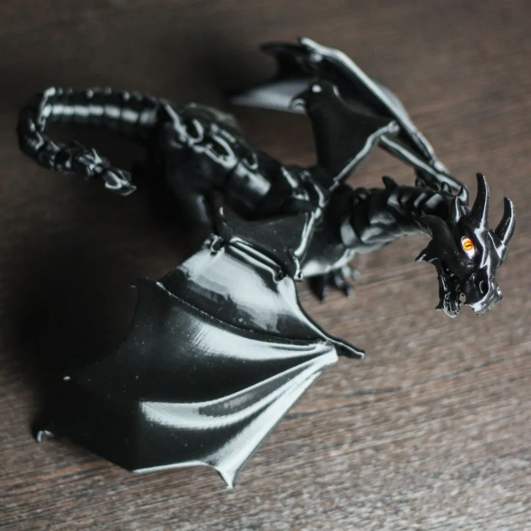 BJD Articulated Dragon Toy - Customizable, Ball Jointed Dragon, 45 Joints