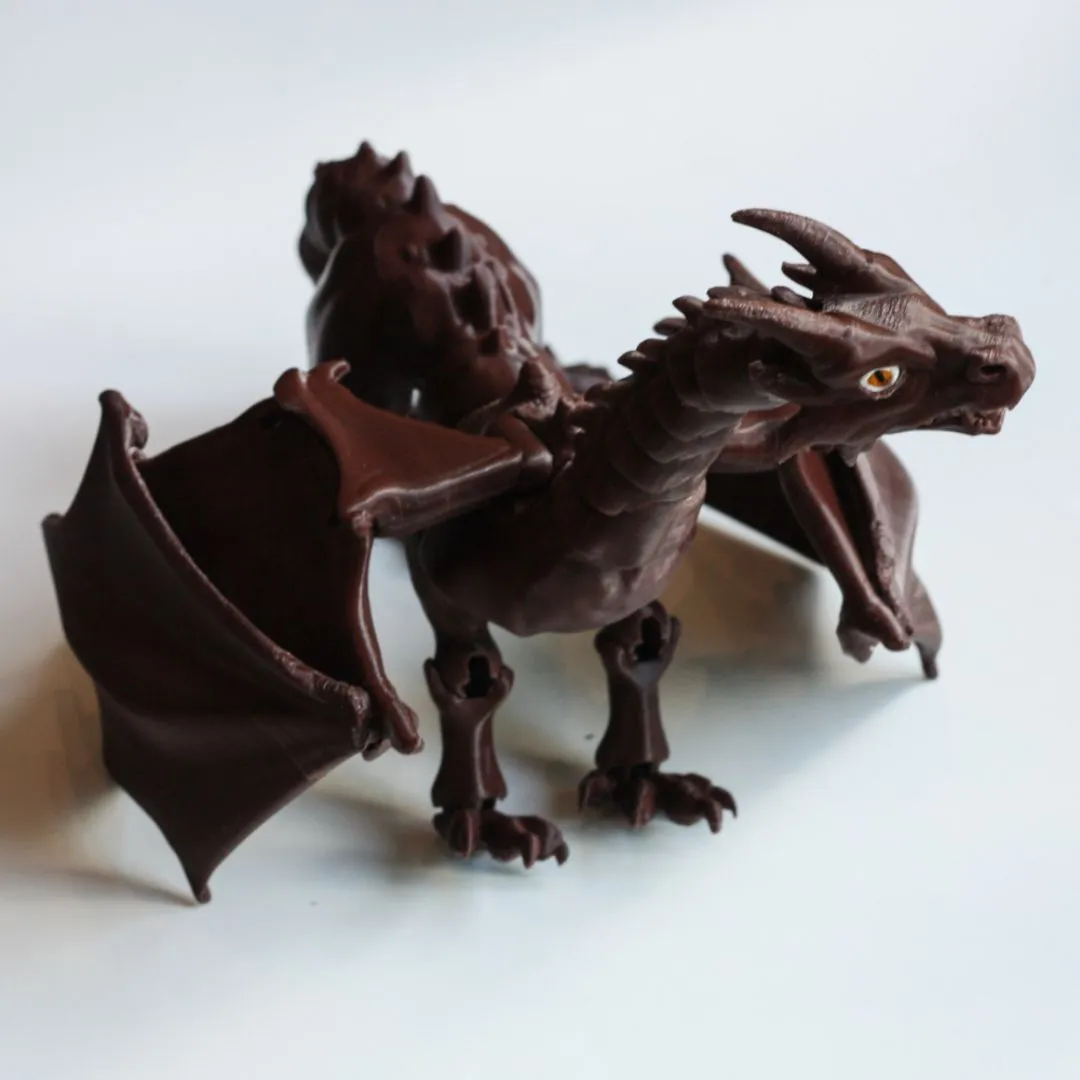 BJD Articulated Dragon Toy - Customizable, Ball Jointed Dragon, 45 Joints