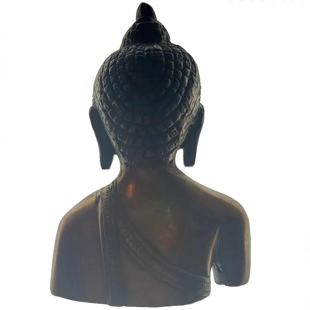 Brass Buddha Bust Figurine Showpiece