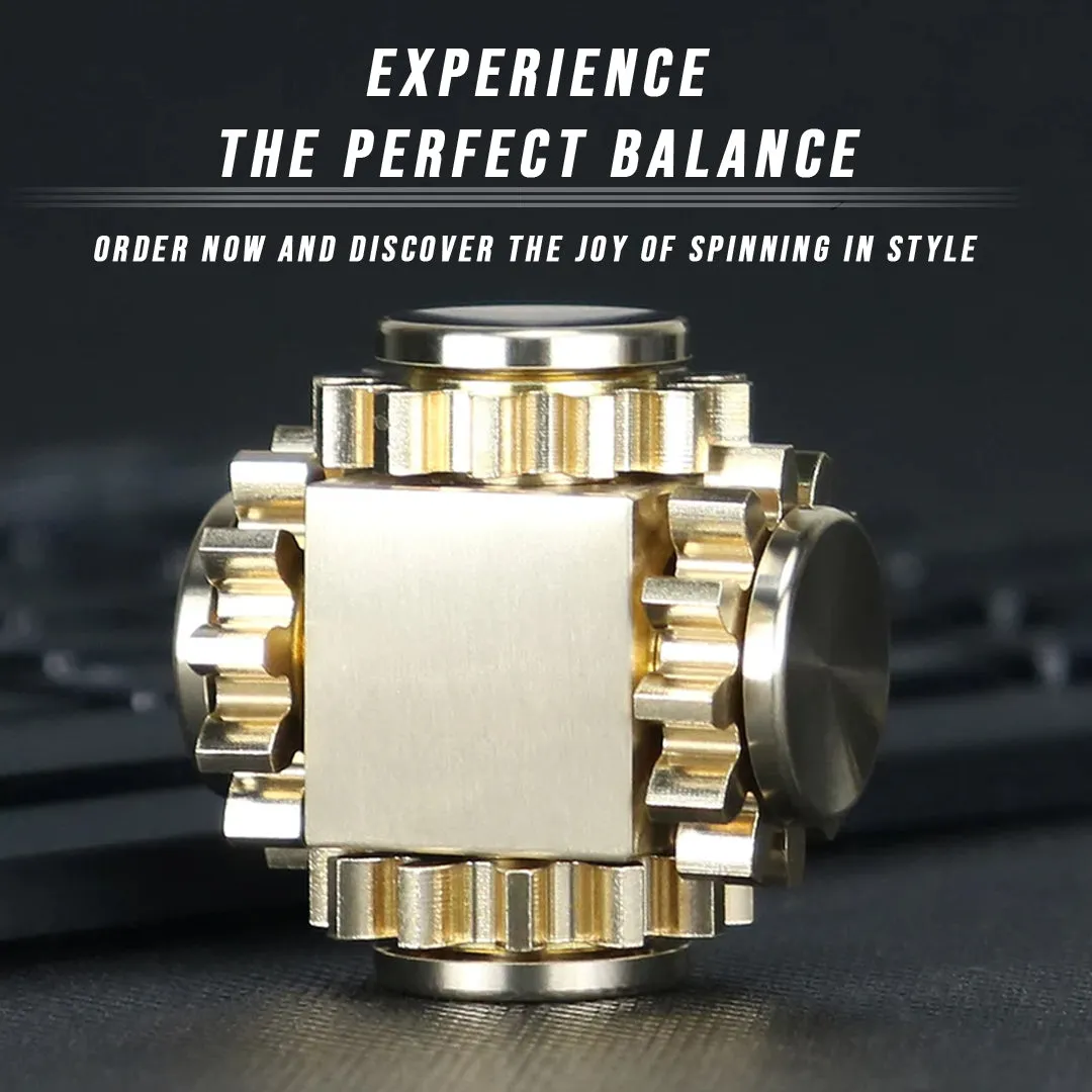 Brass Cube Gears Spinner by eterus