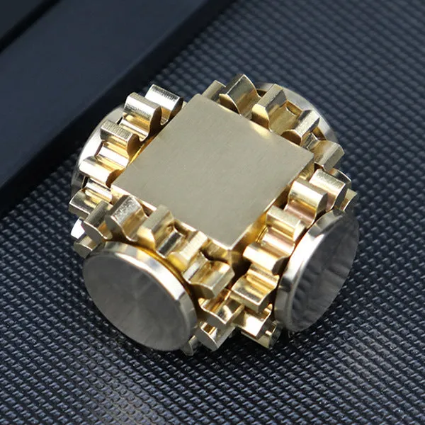 Brass Cube Gears Spinner by eterus