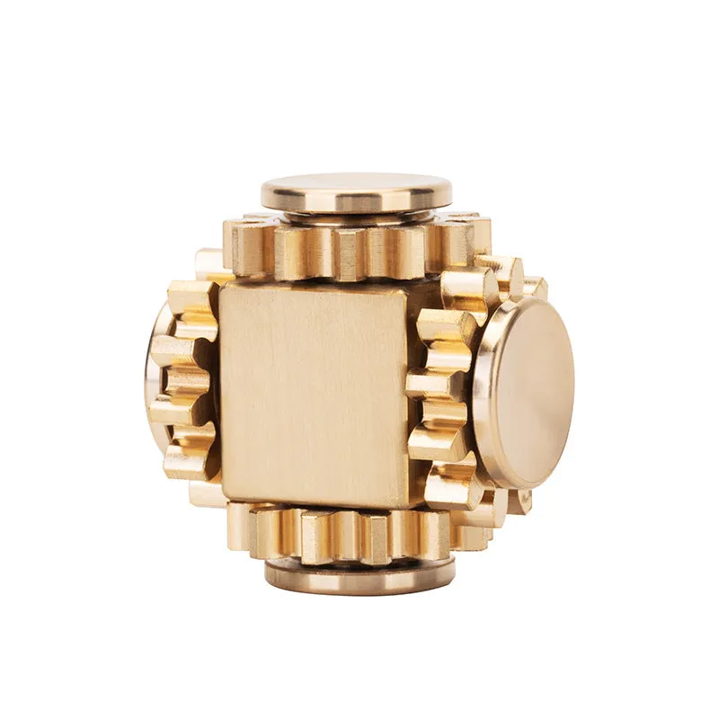 Brass Cube Gears Spinner by eterus