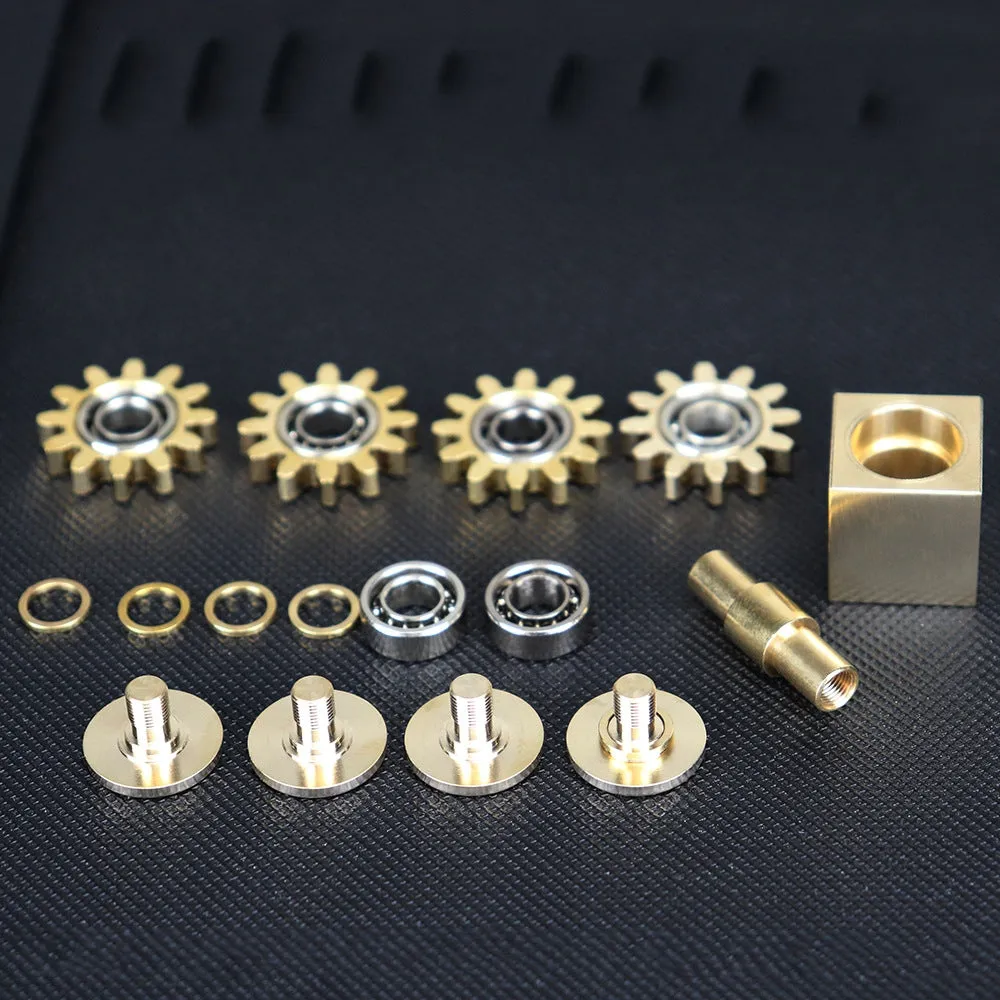 Brass Cube Gears Spinner by eterus