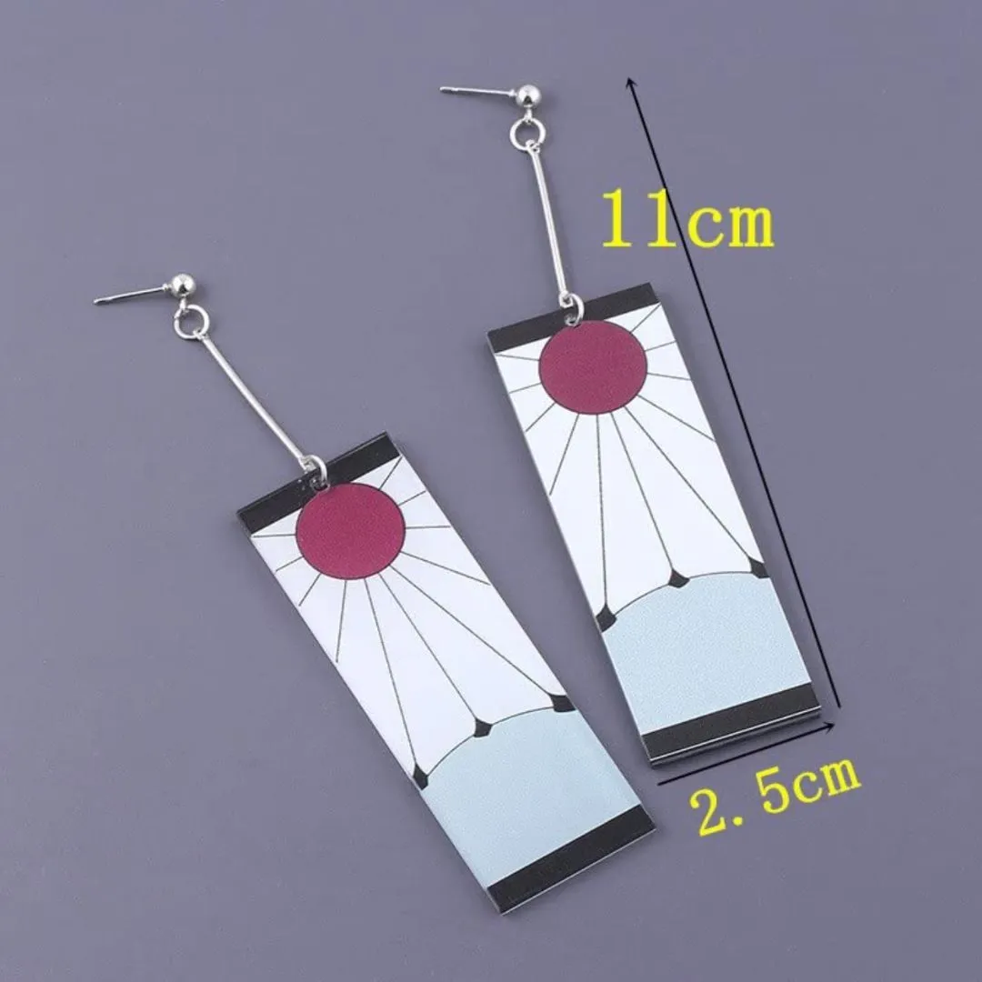 Cool Tanjiro Clip On Earrings | Demon Slayer Collectible Jewellery in India
