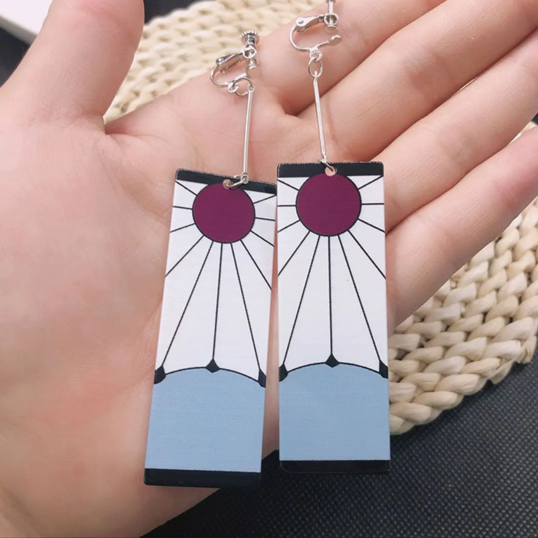 Cool Tanjiro Clip On Earrings | Demon Slayer Collectible Jewellery in India