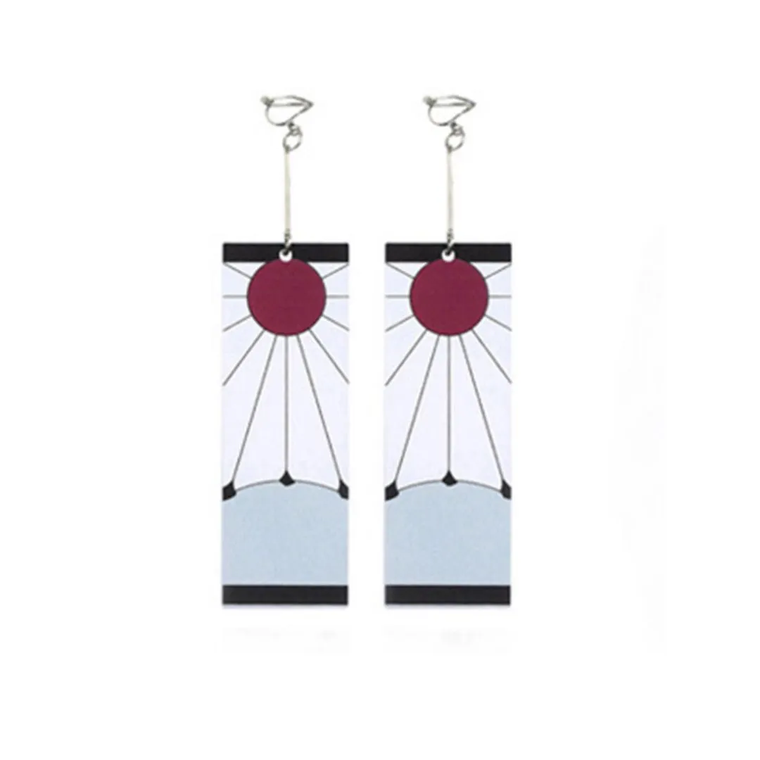 Cool Tanjiro Clip On Earrings | Demon Slayer Collectible Jewellery in India