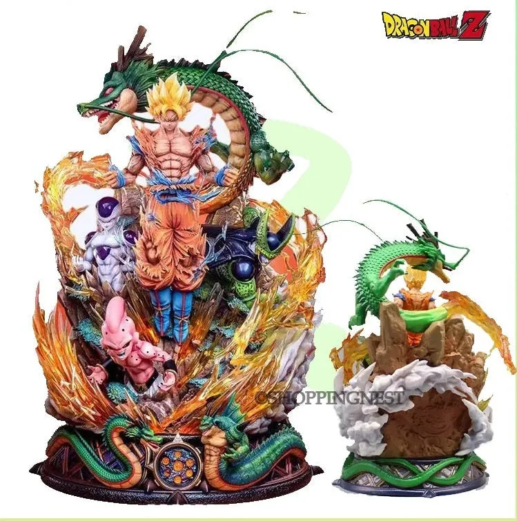Dragon Ball Son Goku Figure Super Saiyan Action Figurine Cell Shenron Buu Model | 23cm |