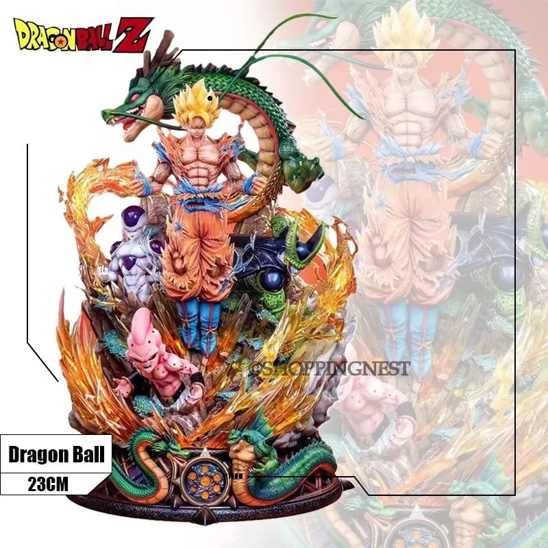 Dragon Ball Son Goku Figure Super Saiyan Action Figurine Cell Shenron Buu Model | 23cm |