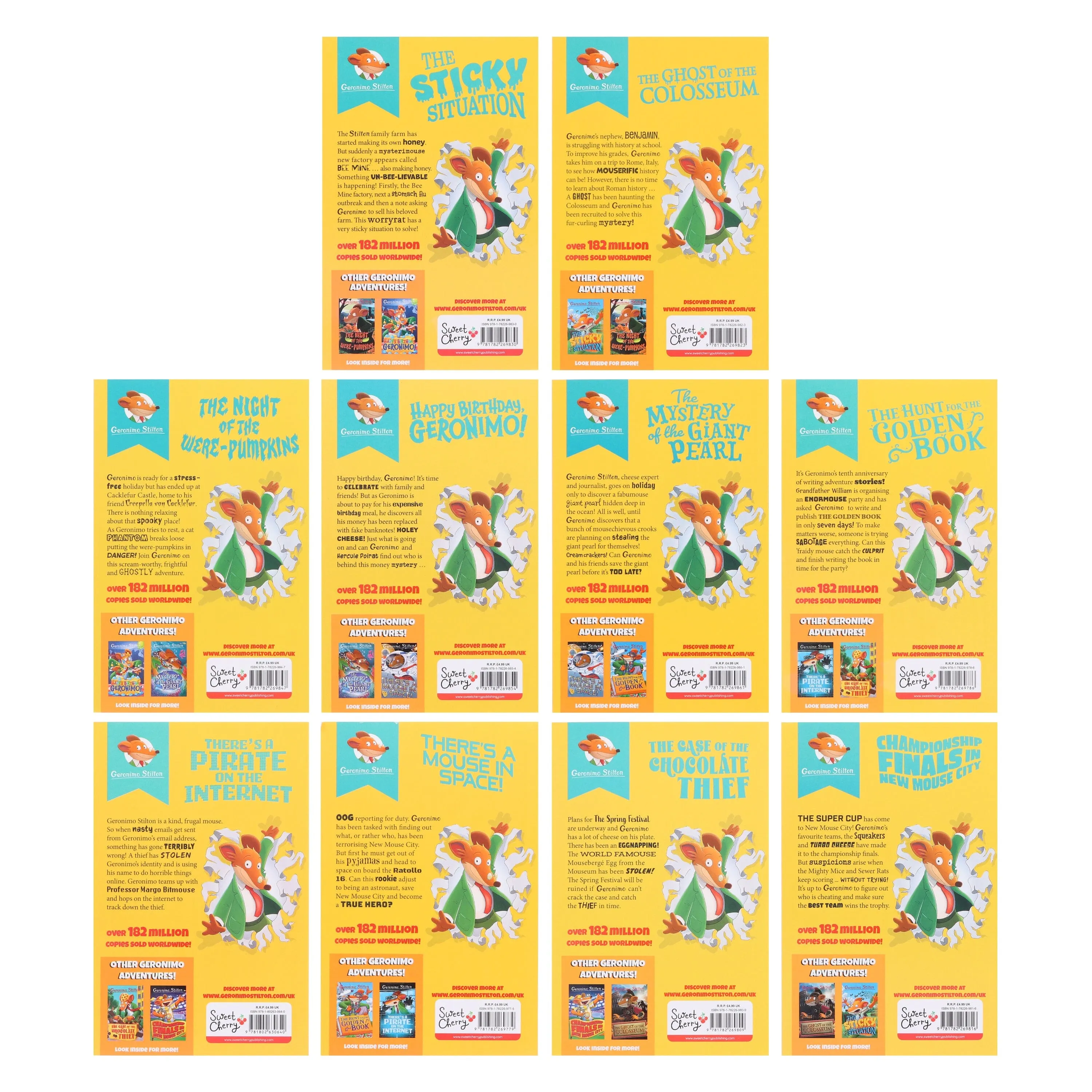 Geronimo Stilton The 10 Book Collection (Series 6) Box Set - Ages 5-7 - Paperback