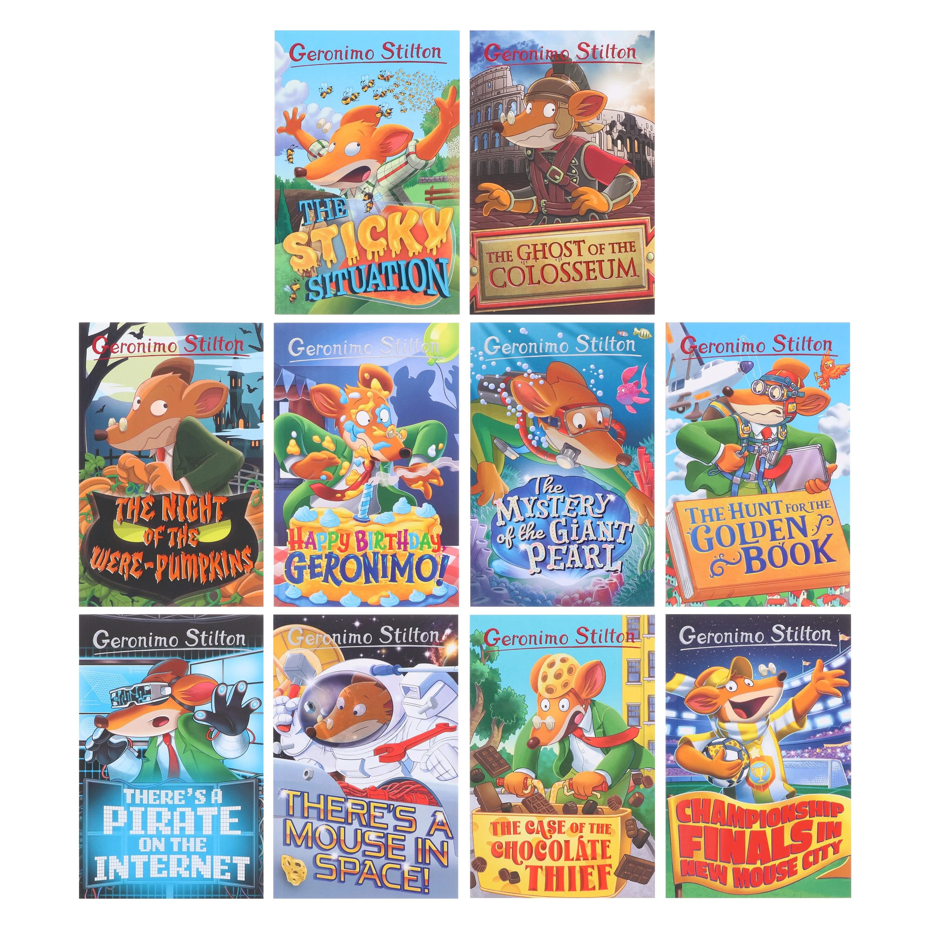 Geronimo Stilton The 10 Book Collection (Series 6) Box Set - Ages 5-7 - Paperback