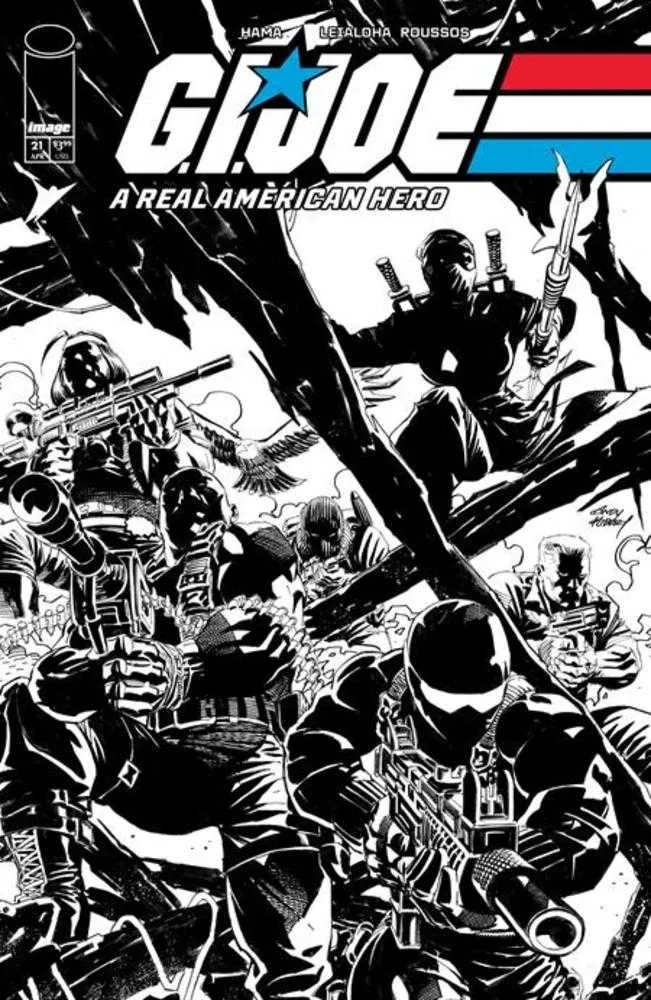 G.I. Joe A Real American Hero Silent Missions Edition #21 Cover C Andy Kubert Black & White 1:10 Ratio Variant