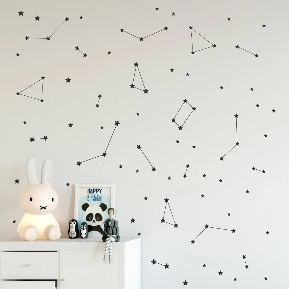 Gold Constellation Wall Decal