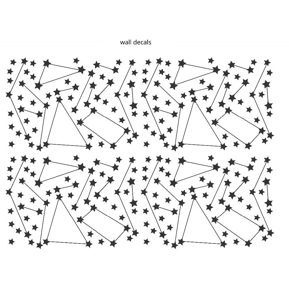 Gold Constellation Wall Decal