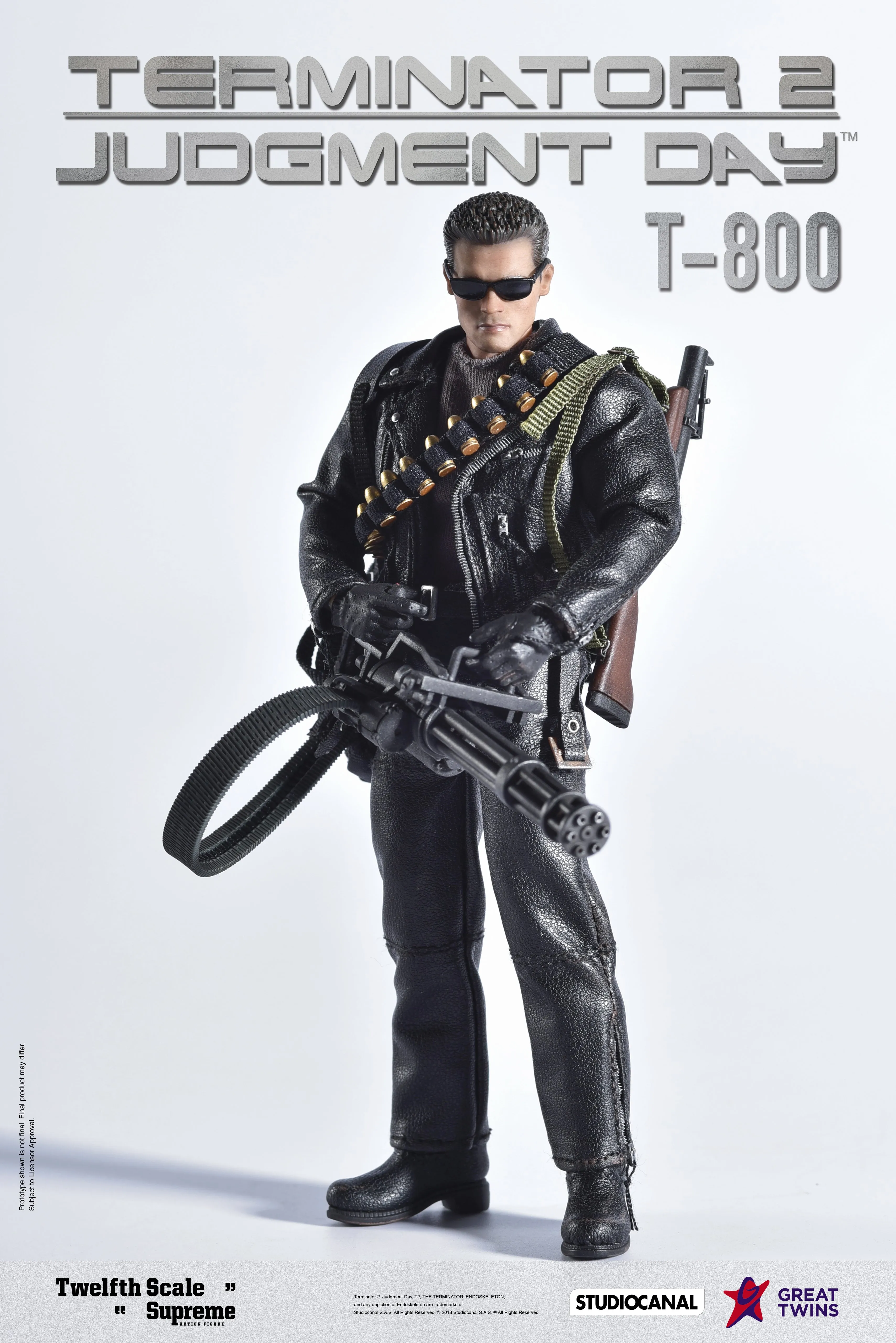 Great Twins - 1/12 Terminator 2: Judgement Day – T-800