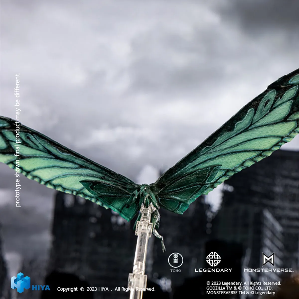 HiPlay HIYA Godzila: King of the Monsters, Mothra Sky Blue Beast Exquisite Basic Series Monster Action Figure