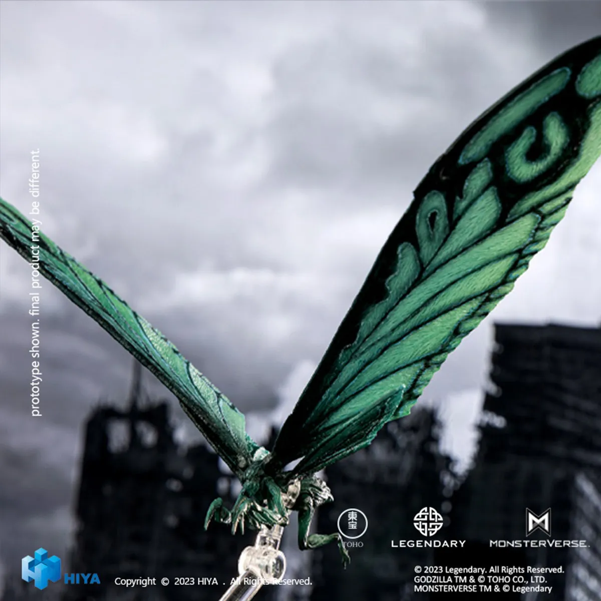 HiPlay HIYA Godzila: King of the Monsters, Mothra Sky Blue Beast Exquisite Basic Series Monster Action Figure