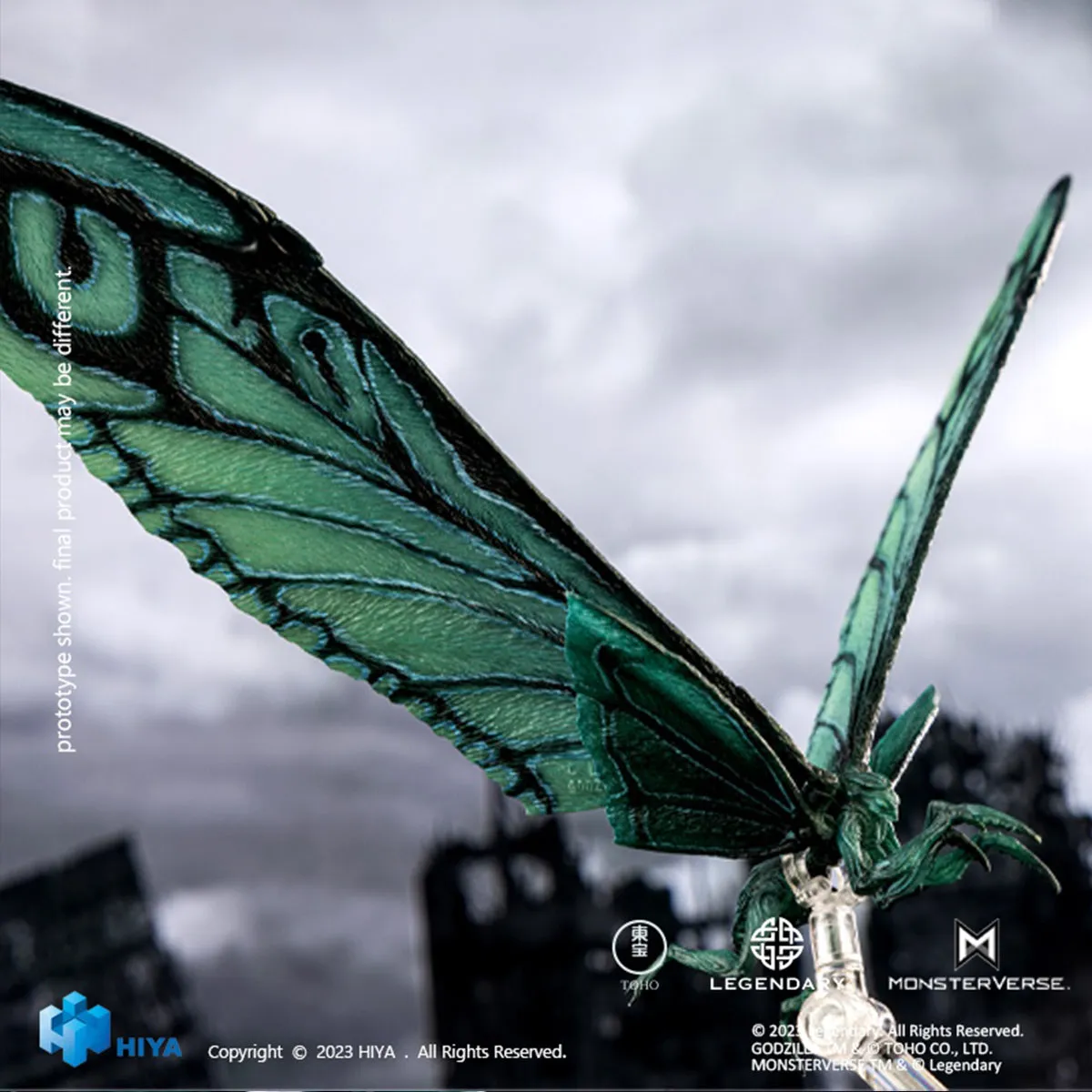 HiPlay HIYA Godzila: King of the Monsters, Mothra Sky Blue Beast Exquisite Basic Series Monster Action Figure