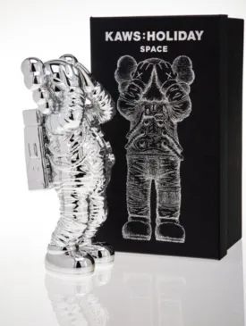 Holiday Space- Silver Fine Art Toy by Kaws- Brian Donnelly