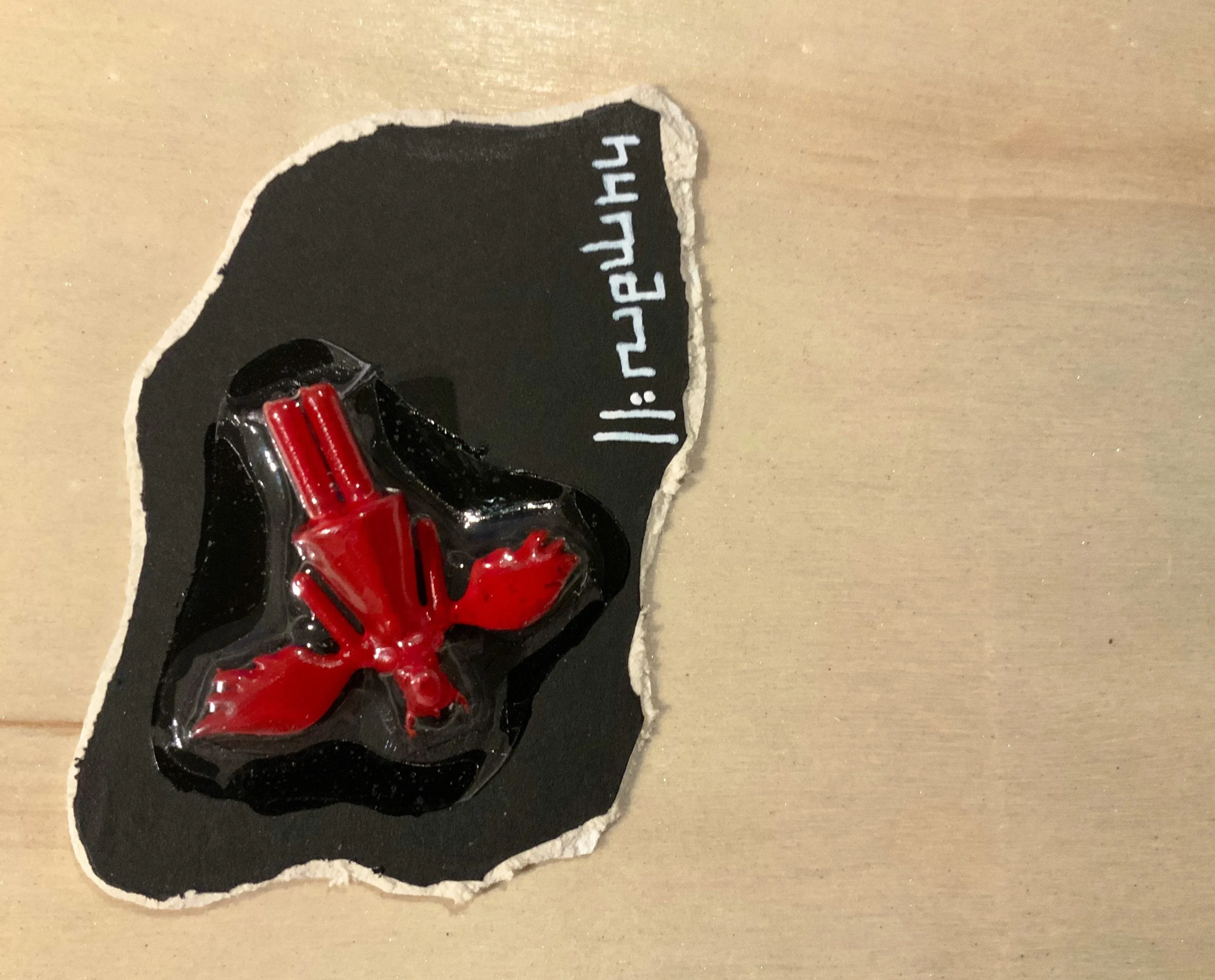 human://RIP lil devil, an angel hath fallen. A custom carded mini figure