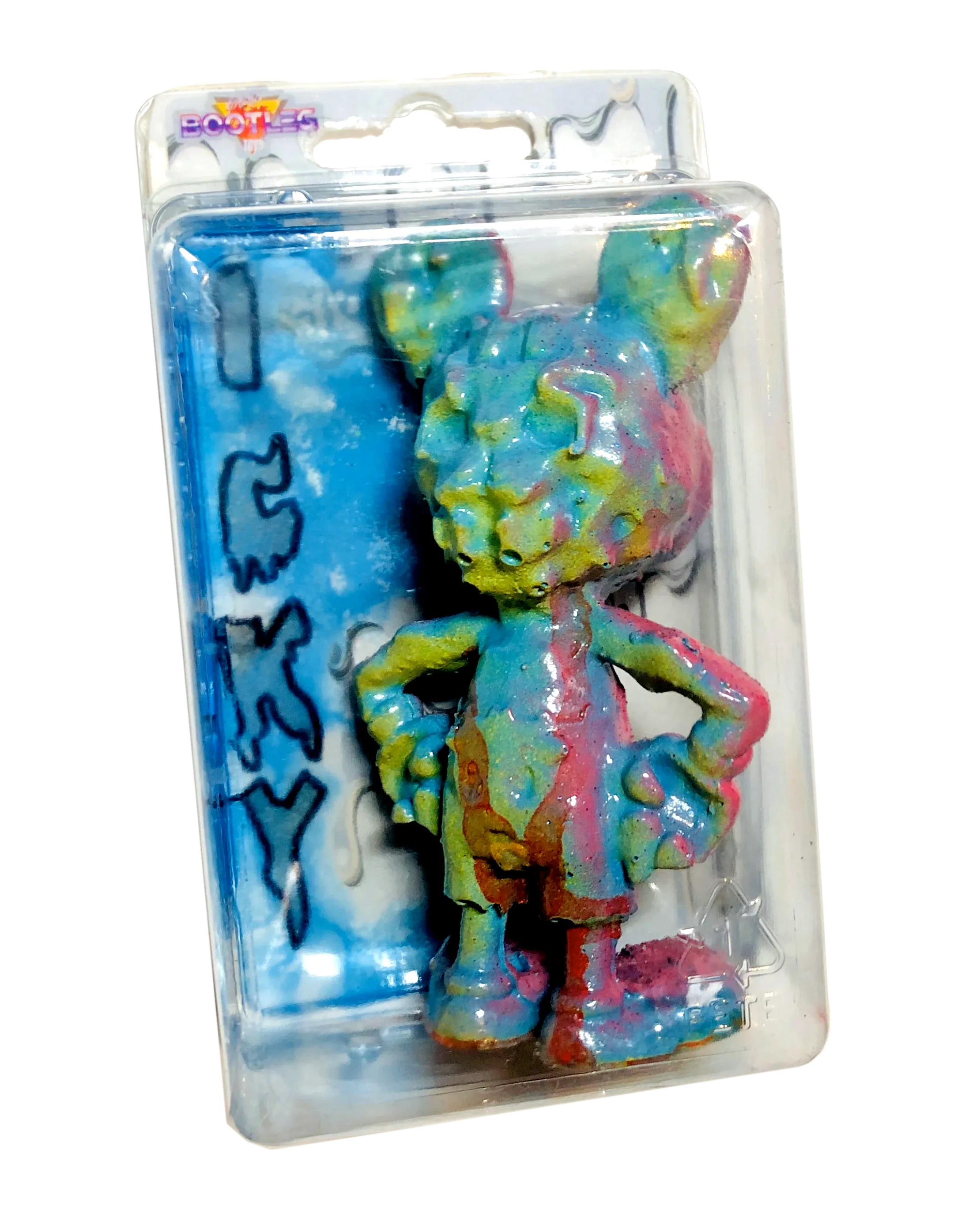 ICKY RAT Fink Jankwave X AEQEA Double-Sided Knockoff Bootleg Resin Toy Custom Painted Figure & Cardbacked Clamshell