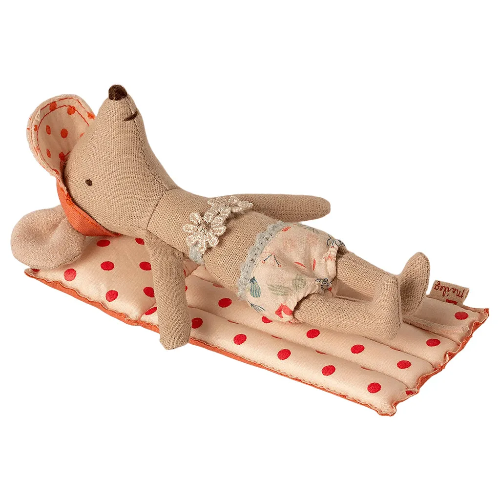 Maileg Toys Mouse Beach Air Mattress Red Dots
