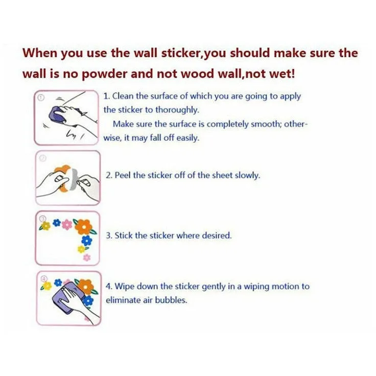 Moon and gold stars Wall Stickers
