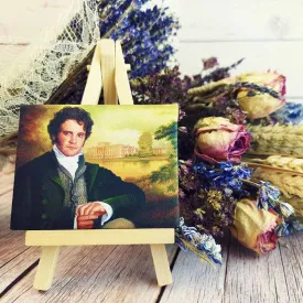 Mr. Darcy Miniature Canvas and Easel