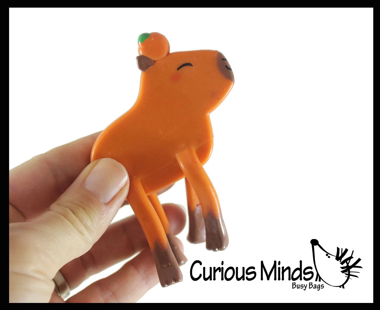 NEW - Capybara Bendable Fidget Toys - Cute Mini Wire Movable Animal Figurines - Party Favors, Prizes, Collectable