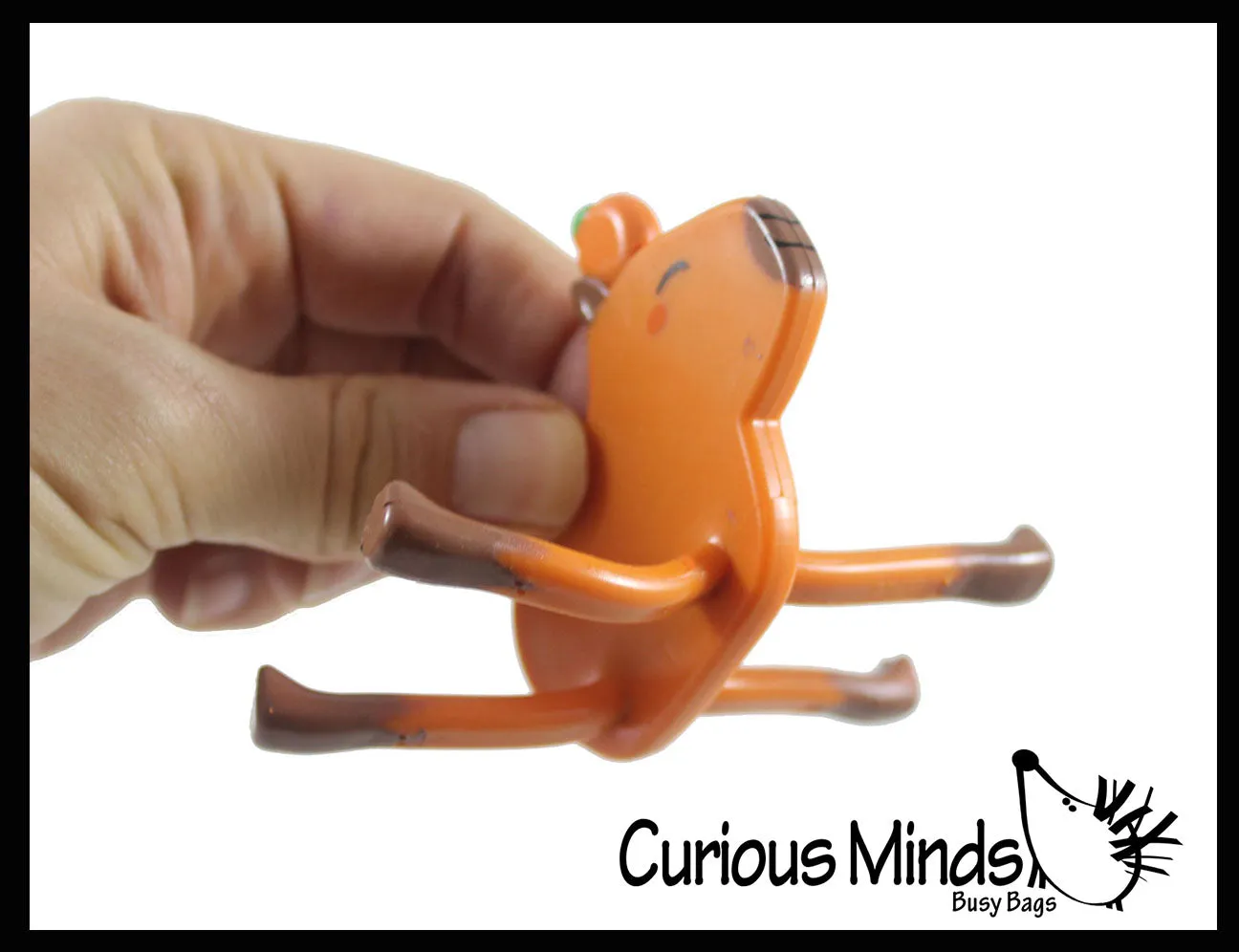 NEW - Capybara Bendable Fidget Toys - Cute Mini Wire Movable Animal Figurines - Party Favors, Prizes, Collectable