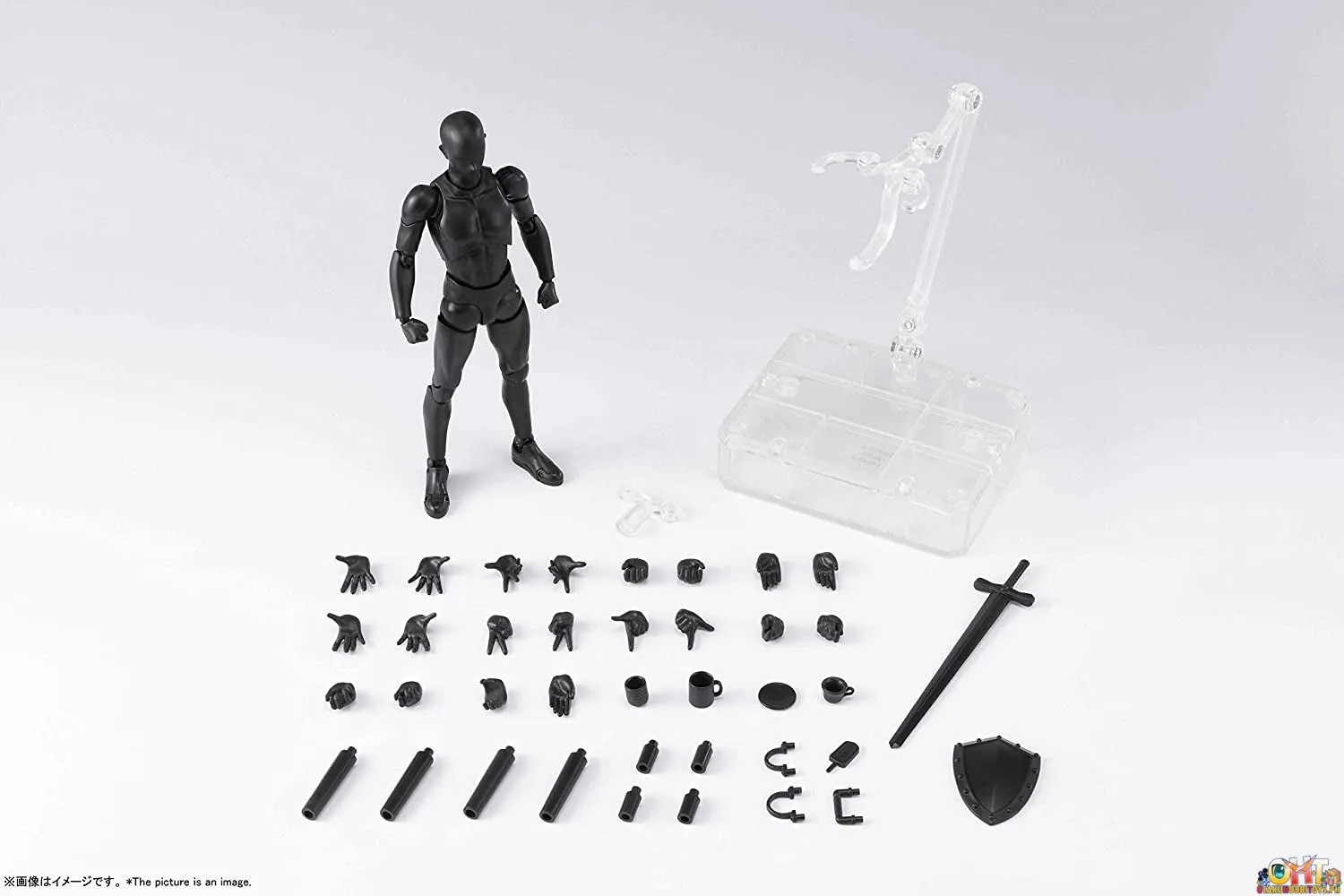 S.H.Figuarts Body-kun DX Set 2 (Solid Black Color Ver.)