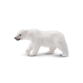 Toymany Walking Polar Bear Figurine Toy - Small Size