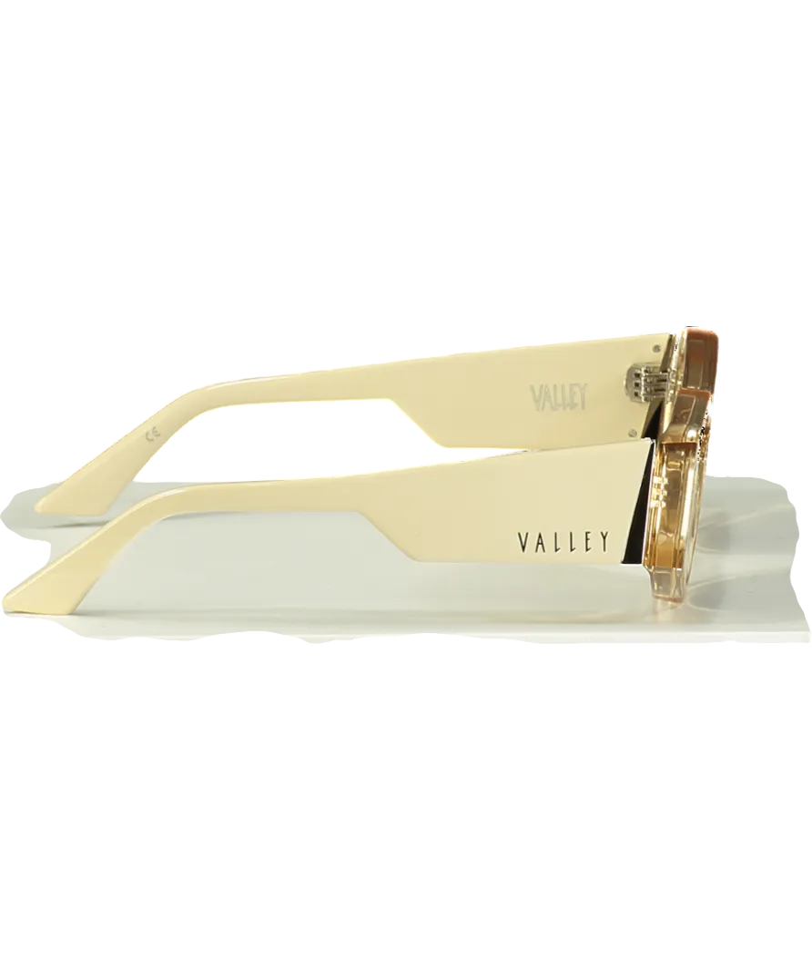 Valley Beige Valiant Clear Frame Sunglasses One Size