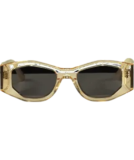 Valley Beige Valiant Clear Frame Sunglasses One Size