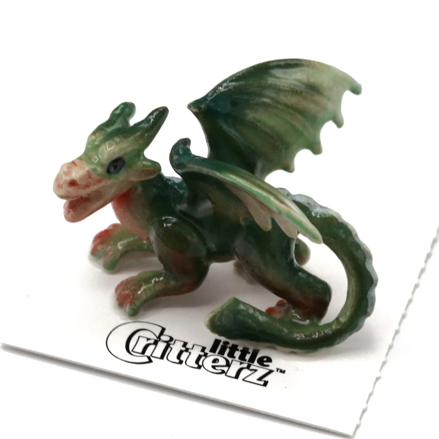 Western Dragon "Draco" - miniature porcelain figurine