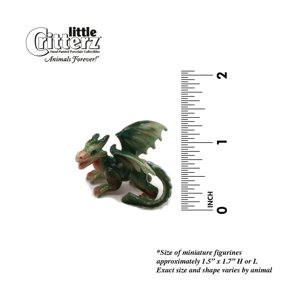Western Dragon "Draco" - miniature porcelain figurine
